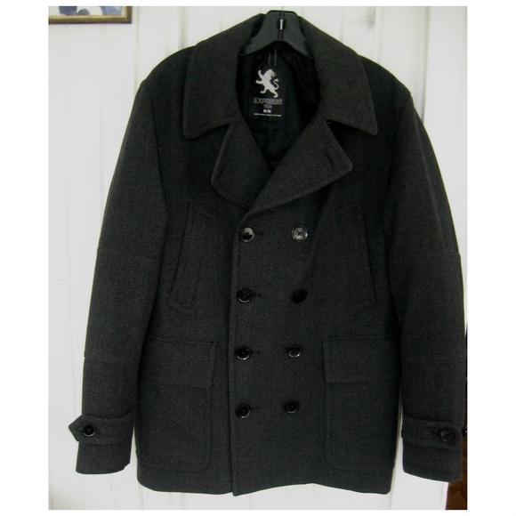 Express Other - Men's EXPRESS Military Peacoat Jacket Coat Medium
